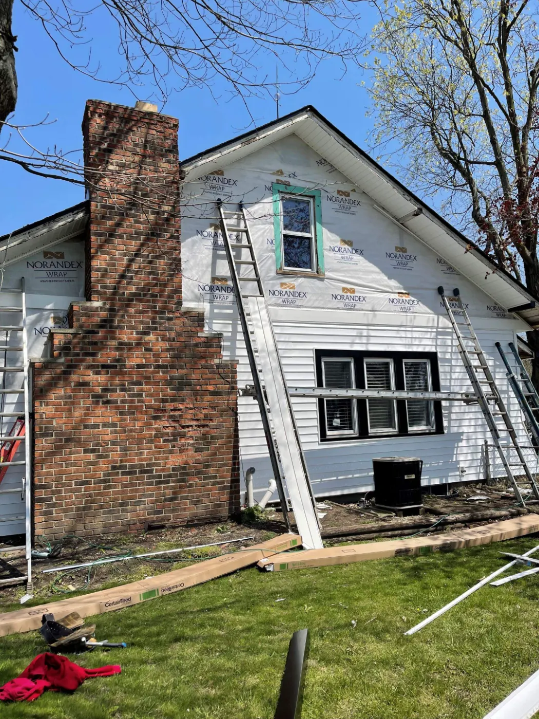 Storm-damaged siding documented in Spring Orchard